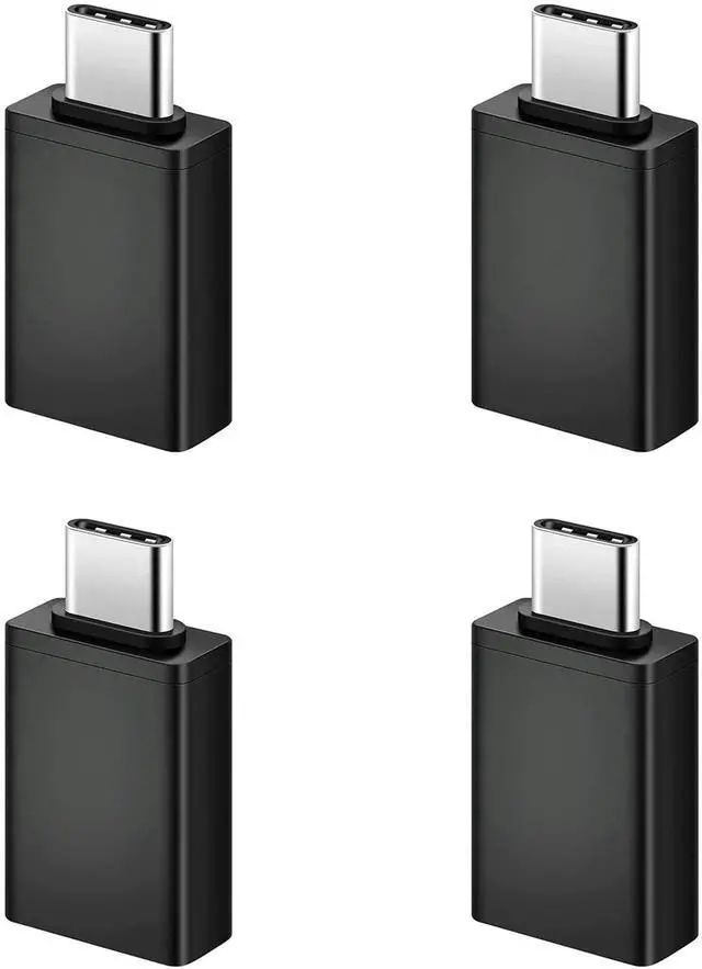 Main image of USB C to USB 3.0 Adapter Cable 4 Pack, USB Female to USB C Male Adapter Fast Charging for Charger, USB-C to UAB A Converter for MacBook pro Laptop PC iMac iPad air and More Type c Device