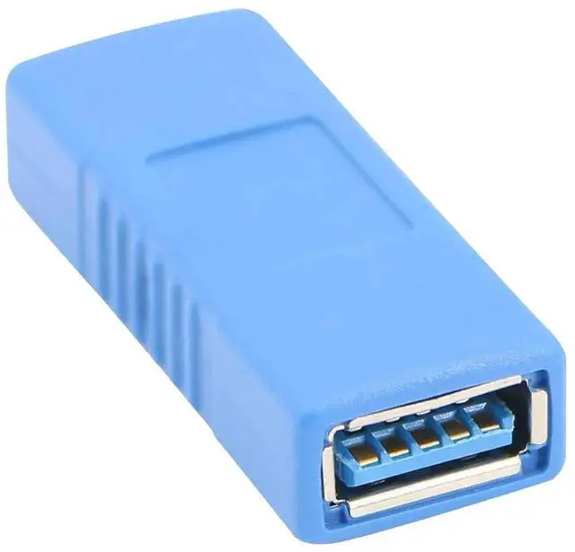 Alt view image 6 of 6 - USB 3.0 Connector Female to Female Adapter USB 3.0 Coupler Adapter Converter Bridge Extension Coupler (Pack of 3, Blue)