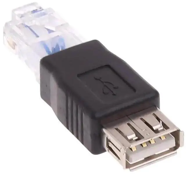 Alt view image 6 of 7 - 2 Pack Ethernet to USB Adapter, USB to Ethernet Adapter, RJ45 Ethernet Male to USB Female Converter, USB to RJ45 Connector for ADSL Modem, Router, Camera with Network Function