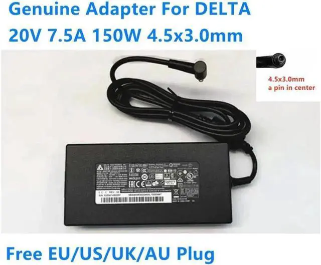 Main image of 20V 7.5A 150W 4.5x3.0mm DELTA ADP-150CH D Power Supply AC Adapter For M.SI GF76 Laptop Charger
