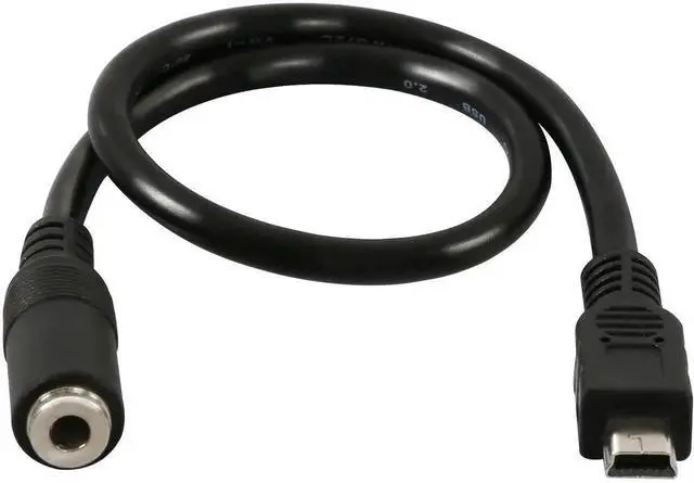 Alt view image 5 of 7 - 3.5mm Female to 5 Pin Mini USB Male Microphone Adapter Cable
