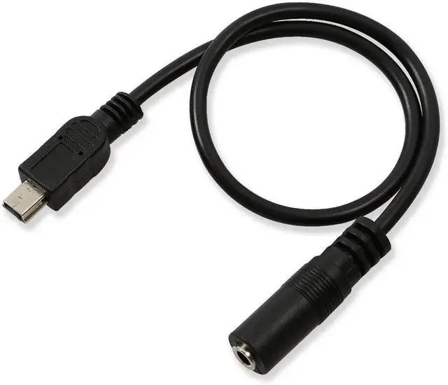 Alt view image 6 of 7 - 3.5mm Female to 5 Pin Mini USB Male Microphone Adapter Cable