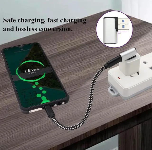 Alt view image 4 of 7 - Right Angle USB C to USB A 3.0 Adapter 90 Degree USB Type C Female to USB 3.0 A Male Converter (OTG) for PC,Laptops,Power Banks,Chargers More USB and Type-C Devices (2 Pack-Silver)