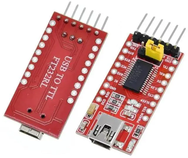 Alt view image 2 of 3 - FT232RL Mini USB to TTL Serial Converter Adapter Module 3.3V/5.5V
