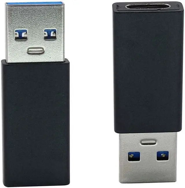 Alt view image 6 of 6 - Type C to USB A Adapter USB Type C Female to USB Male OTG Adapter for Laptops, Power Banks and More USB A Ports Devices, Support Data Sync and Charging (2 Packs-Black F/M)