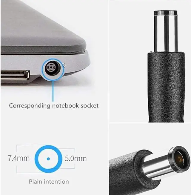 Alt view image 5 of 5 - New 240W 19.5V 12.3A AC Charger Fit for Dell Alienware M17X M18X X51 13 15 17 R2 R3 R4 R5 Precision M6400 M6500 M6600 M6700 M6800 7710 7720 7730 Area-51m PA-9E GA240PE1-00 Power Supply Cord