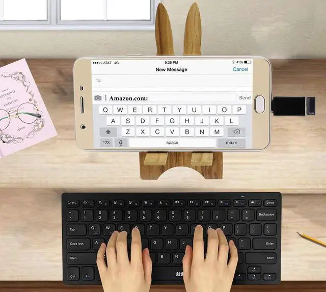 Alt view image 6 of 7 - OTG Micro to USB Adapter, Aluminum Alloy Micro USB Male to USB 2.0 A Female OTG (On The Go) Adapter for Android Smartphone Tablets More USB and Micro Devices (2 Pack-Black)