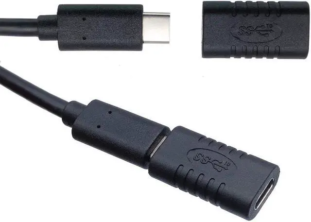 Alt view image 2 of 7 - Type C USB Adapter, Gen 2 (10Gbps) 3A USB-C 3.1 Type C USB Female to Female Extension Adapter Supports Charging, Data, Audio, Video Adapter for Laptop, Phone,MacBook USB C HUB (2Pack-F/F)