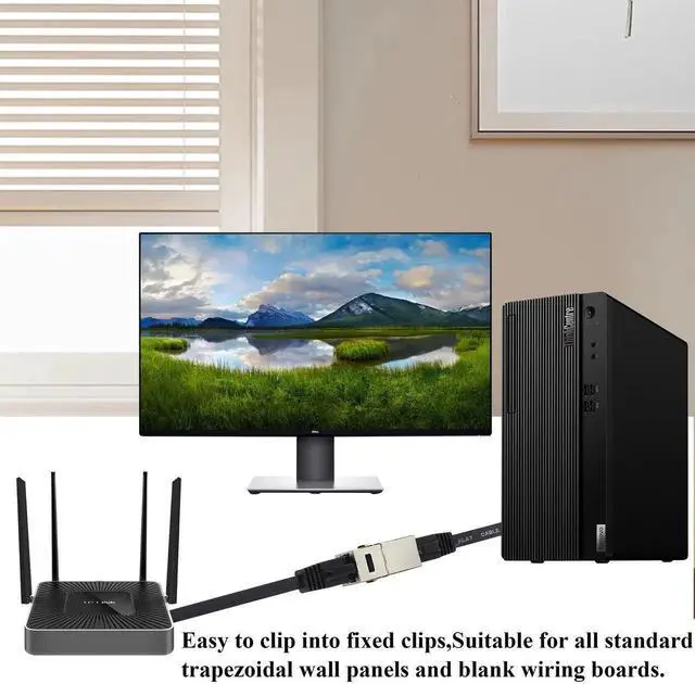 Alt view image 4 of 7 - CAT7 Ethernet Panel Coupler RJ45 Keystone Female Coupler Shielded High-Speed Ethernet Wiring Board Connection,for Computers,Monitor Compatible with CAT7/Cat6/Cat5 Plug-in Cables.(10Pack/CAT7)