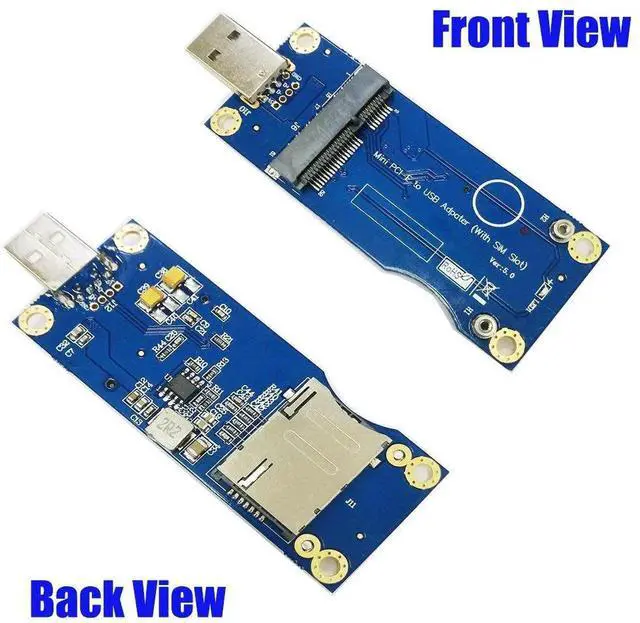 Alt view image 5 of 5 - Mini PCI-E to USB Adapter with SIM Card Slot for WWAN/LTE Module (Industrial-Grade)