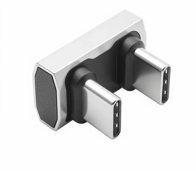 Main image of 180 Degree USB C to USB C Adapter 240W PD, 40Gbps Data & 8K Video, U Shape Type C Male to Male Adapter for Thunderbolt 4/3,Switch, Laptop, Tablet, Phone 1Pack