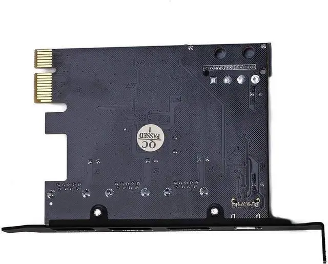 Alt view image 2 of 5 - PCI Express(PCIe) to USB 3.0 Type C +Type A Expansion Card,PCI-E to USB Add-on Cards with 4 Ports USB 15 Pin SATA Power Connector for Desktop PC