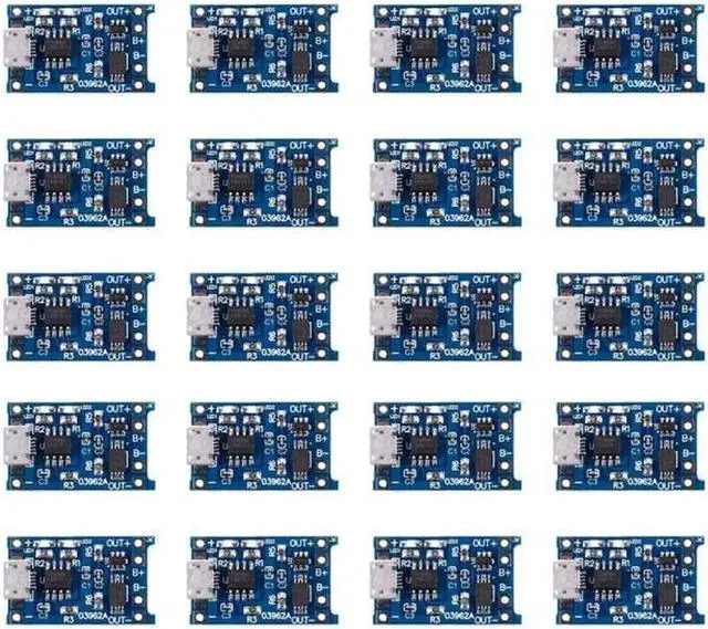 Main image of 20PCS 18650 Lithium Protection Board TP4056 Charging Board Overcharge and Overdischarge Protection