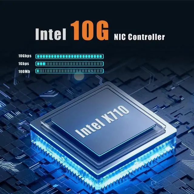 Alt view image 3 of 7 - ST7223 4-Port 10G RJ45 Ethernet Network Card with Intel X710 Controller, PCIE 3.0 X8 Interface, Support Windows 11/10/Windows Server/Linux/ESX/VMware ESXi(Not Support Mac OS)