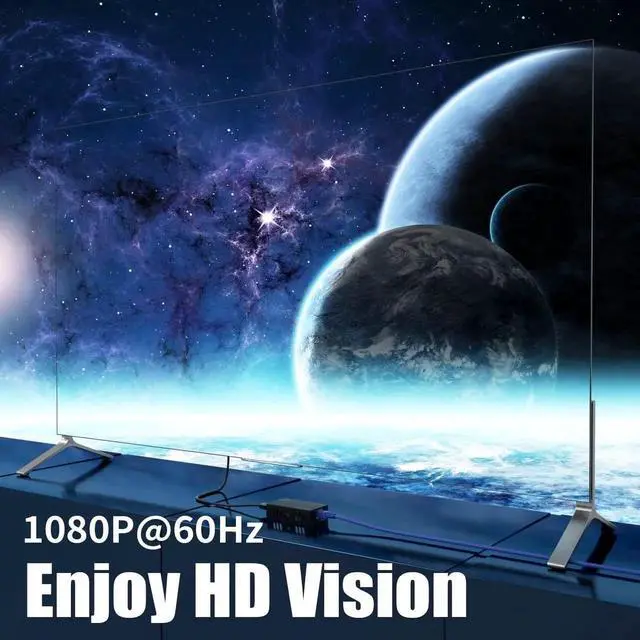 Alt view image 3 of 7 - HDMI Extender Splitter 1x7 1080P@60Hz Over Cat 5E/6/7 Ethernet Cable 50m (164ft) Support HDMI loopout EDID Copy POC Function (1 in 7 Out), Monitor