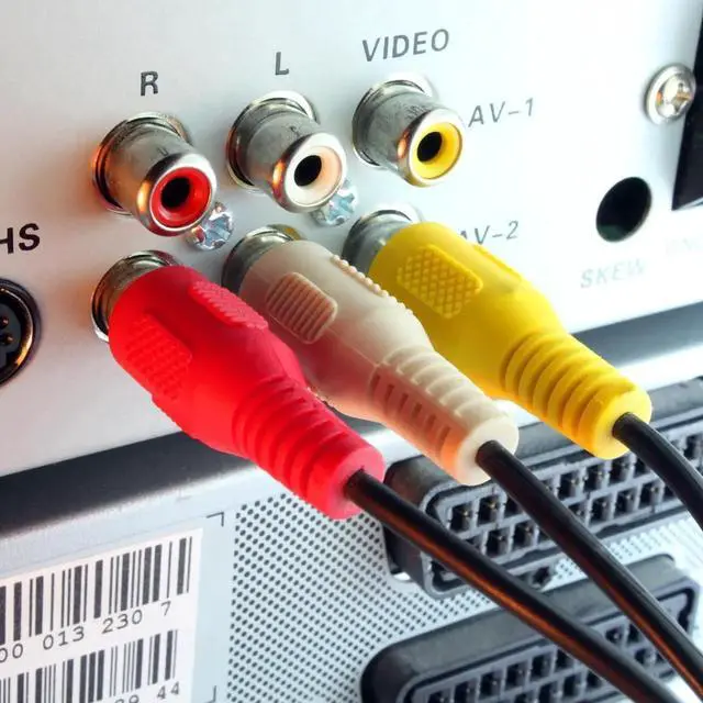 Alt view image 3 of 7 - RCA to RCA Audio Cable 6 Feet 3 RCA Male to Male Composite AV Video Cable for Speakers, TVs, DVD Players