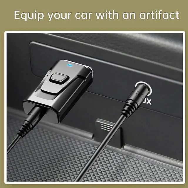 Alt view image 7 of 7 - USB BT 5.0 Adapter 4-in-1 Wireless Stereo Audio Transmitter Receiver Adapter with 3.5mm AUX for Car Aux PC TV Speaker Home Audio System