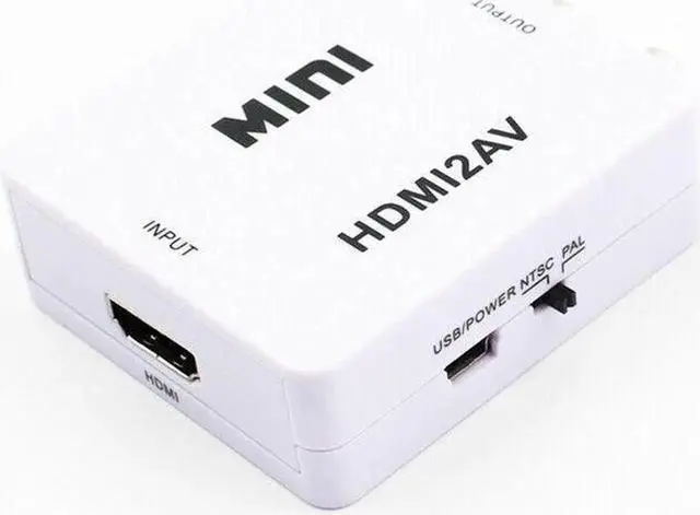 Alt view image 3 of 3 - HDMI To RCA AV Adapter Converter Cable CVBS 3RCA 1080P Composite Audio Video