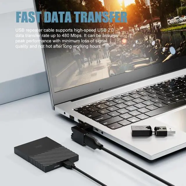 Alt view image 2 of 7 - Swivel USB 2.0 Adapter, 2 Pack Rotatable USB 2.0 Type A Male to Type A Female 360 Degree Rotation Adjustable Right Angle Extension Adapter Convertor (Black, AM-FM)