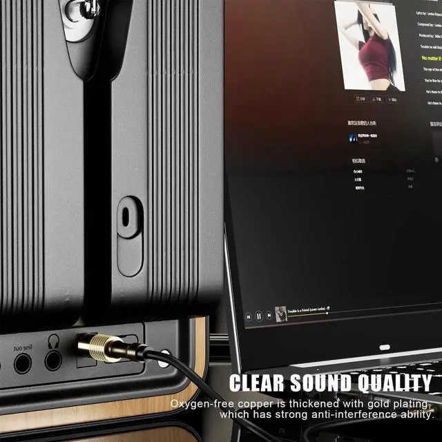 Alt view image 3 of 7 - Gold Plated 1/4 to 3.5mm Adapter, 6.35mm (1/4 inch) Male to 3.5mm (1/8 inch) Female Stereo Audio Adapter for Aux Cable, Guitar Amplifier, Headphone - 3 Pack