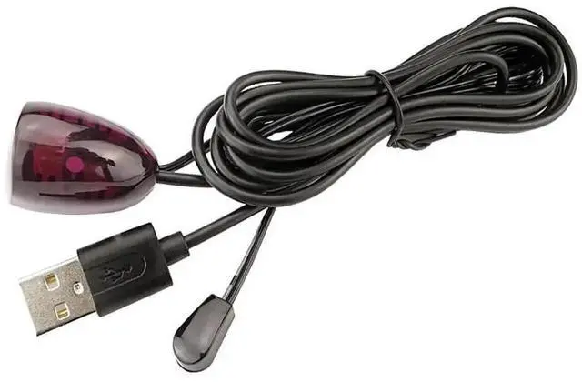 Main image of USB to IR Receiver Cable 10FT Infrared Remote Control Extender Repeater Cable 2m Infrared IR Remote Extender Repeater Receiver USB Adapter Transmitter Applies to Control Devices 2m with Lights
