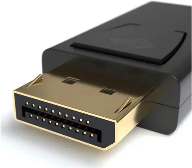 Alt view image 6 of 7 - DisplayPort to HDMI Adapter | Gold-Plated DP 1.2 3D Full HD 1080p HDCP True Color Converter Compatible with HP