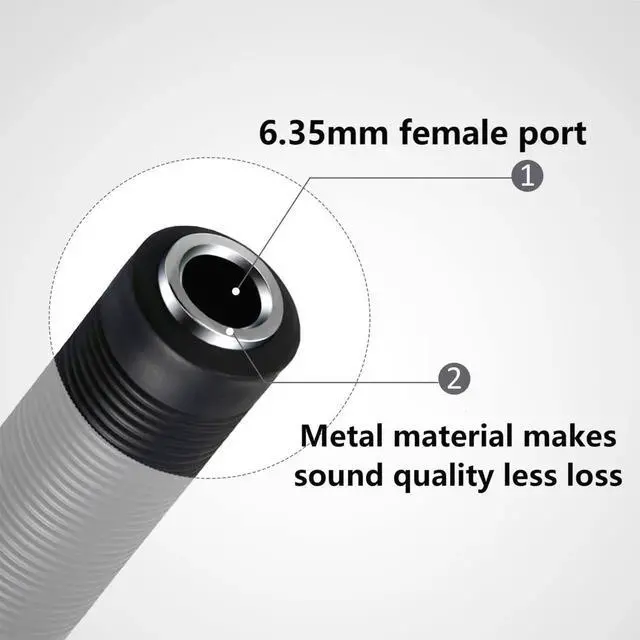 Alt view image 3 of 7 - 1/4 Inch TRS TS Coupler 6.35mm Female to Female Audio Adapter 6.35mm TRS Stereo TS Mono Jack Connector Extension for Microphone Guitar Speaker Tuner 2pcs