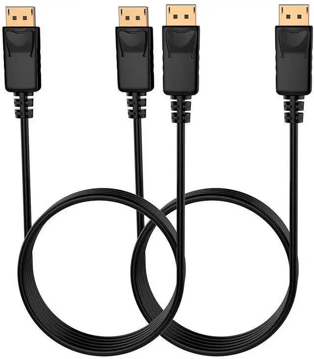 Alt view image 6 of 7 - 4K DisplayPort to DisplayPort Cable, 10 Feet, Gold-Plated High Speed Display Port 1.2 Cable (4K@60Hz, 2K@144Hz) DP Cable Compatible with Computer, Desktop, Laptop, PC, Monitor, Projector 2 Pack