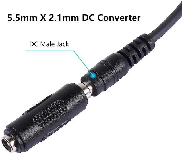 Alt view image 7 of 7 - DC 5.5mm x 2.1mm Female to Female Power Jack Connector DC Barrel Charge 2.1mm X 5.5mm Adapter Female Coupler for Led Strip Light Security Camera 2pcs