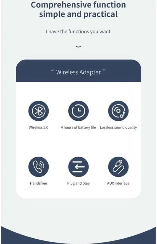Alt view image 4 of 7 - Bluetooth 5.0 Receiver 3.5mm AUX Jack Audio Wireless Adapter for Car PC Headphones Bluetooth 5.0 Receptor