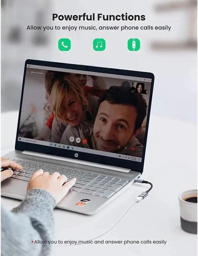 Alt view image 5 of 7 - UGREEN USB-C to Lightning Audio Adapter Cable USB Type C Male to Lightning Female Headphones Converter for iPad/MacBook/USB C Phones to Connect with Lightning Earphones Support Call