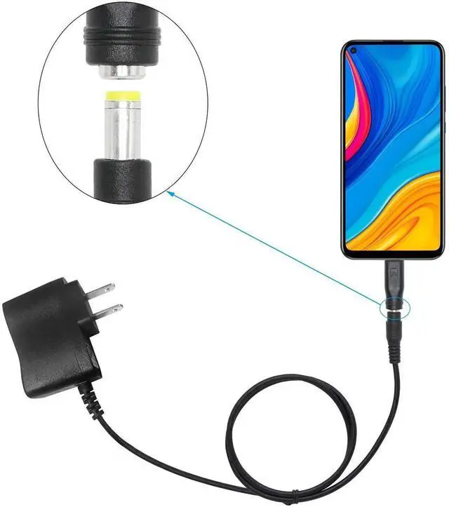 Alt view image 4 of 6 - 5 PCS USB Micro to DC Adapter Plugs Connectors 5.5 x 2.1mm