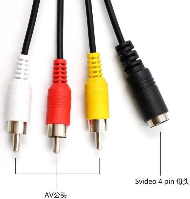 Alt view image 2 of 6 - Female AV S Video to Hdmi Video Converter Adapter Female S Video Input PortFemale AV(CVBS) Input PortHdmi Output with Micro Cable for HDTV DVD