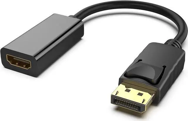 Alt view image 3 of 4 - 4K DisplayPort to HDMI Adapter, Uni-Directional DP 1.2 Computer to HDMI 1.4 Screen Gold-Plated DP Display Port to HDMI Adapter (Male to Female) Compatible with D.ell H.P and Other Passive