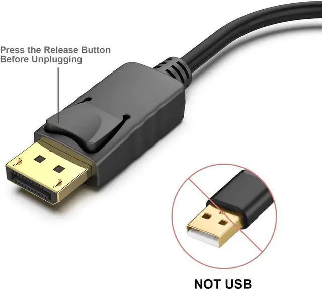 Alt view image 4 of 4 - 4K DisplayPort to HDMI Adapter, Uni-Directional DP 1.2 Computer to HDMI 1.4 Screen Gold-Plated DP Display Port to HDMI Adapter (Male to Female) Compatible with D.ell H.P and Other Passive