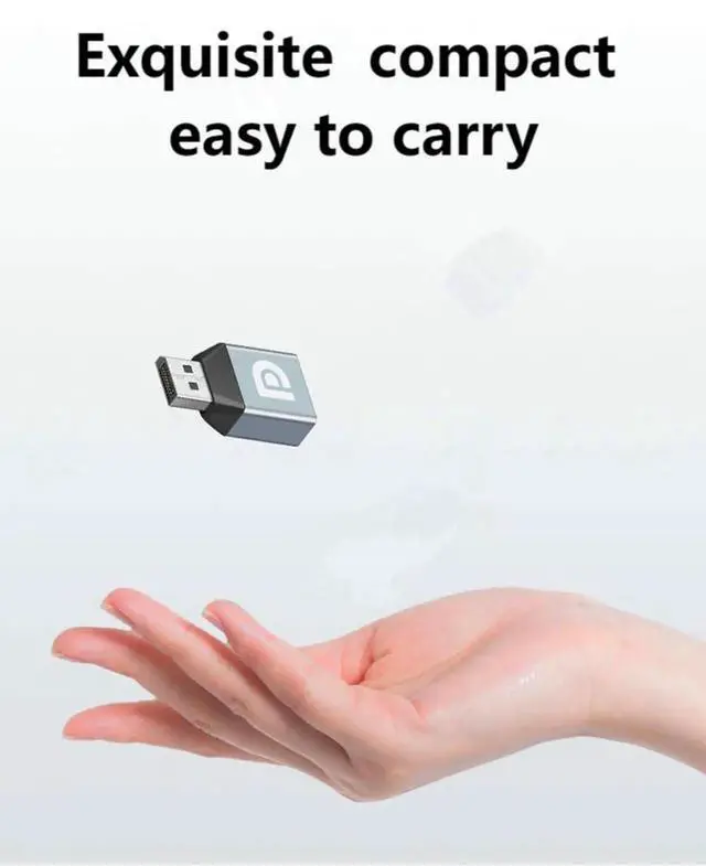 Alt view image 4 of 7 - Displayport Female to Displayport Male Adapter Converter 8K@60Hz DP 1.4 Male to DP Female Adapter Extender for Laptop PC TV Monitor