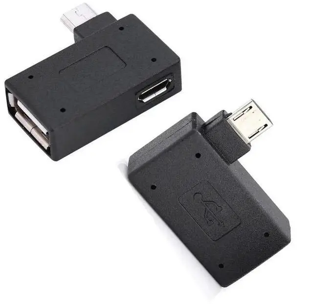 Alt view image 3 of 5 - OTG Adapter, 90 Right + Left Angle USB Port Adapter, Micro OTG, 2 Pack Compatible with Firestick 2nd Gen, 3rd Gen and 4K, Android Smartphones, Tablets, Rii,