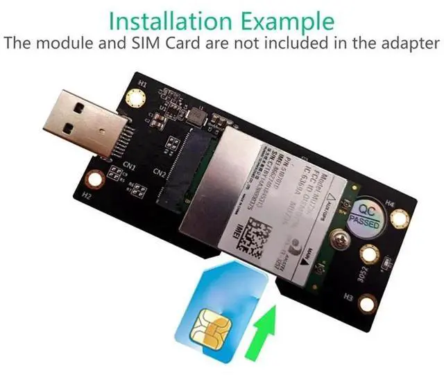 Alt view image 2 of 6 - NGFF M.2 Key B to USB 3.0 Adapter Riser Card Converter for Desktop PC Laptop Black