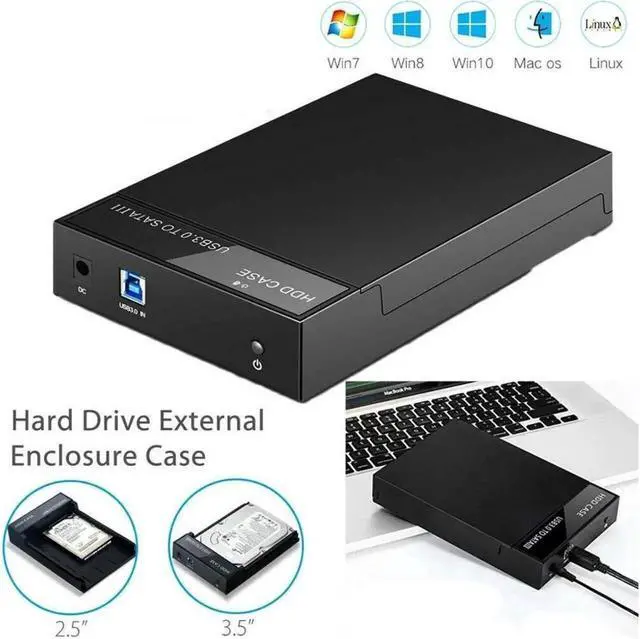 Main image of 2.5"/3.5'' Hard Drive External Enclosure SATA to USB 3.0 HDD Docking Station