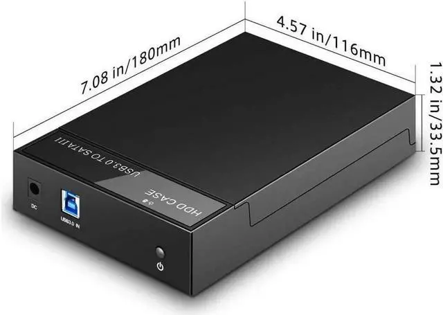 Alt view image 4 of 7 - 2.5"/3.5'' Hard Drive External Enclosure SATA to USB 3.0 HDD Docking Station