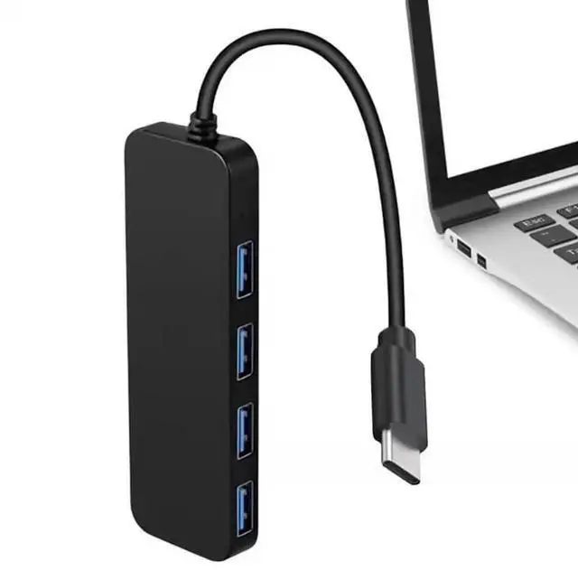 Alt view image 6 of 7 - USB C Hub Splitter 4-Port Extender Multiport USB Adapter for Laptop, Xbox, Flash Drive, HDD, Console, Printer, Camera,Keyborad, Mouse