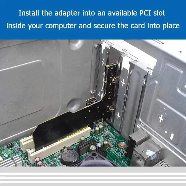 Alt view image 6 of 6 - Internal USB 2.0 PCI Card, 5 Port (4 External & 1 Internal) PCI Expansion to USB 2 Adapter Hub Controller, High Speed 480Mbps for Desktop
