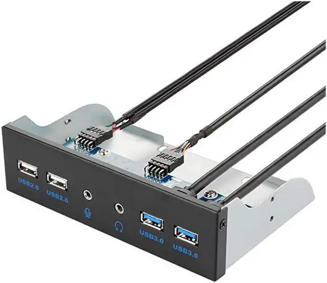 Alt view image 6 of 7 - USB 31 Front Panel hub Optical Drive 525inch Panel Computer Expansion Board with KeyA7 Ports Support TypeC USB 30 USB 20 Microphone Input and Audio Output Port for Computer case