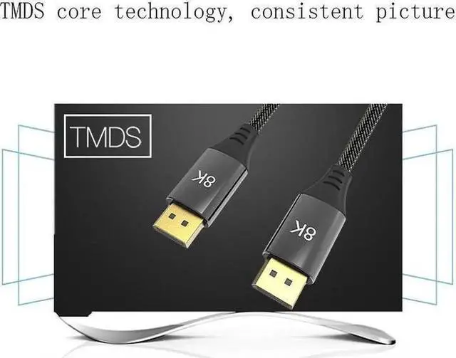 Alt view image 2 of 5 - 1.5m DP1.4 Version 8K DisplayPort Male to Male Computer Monitor HD Cable