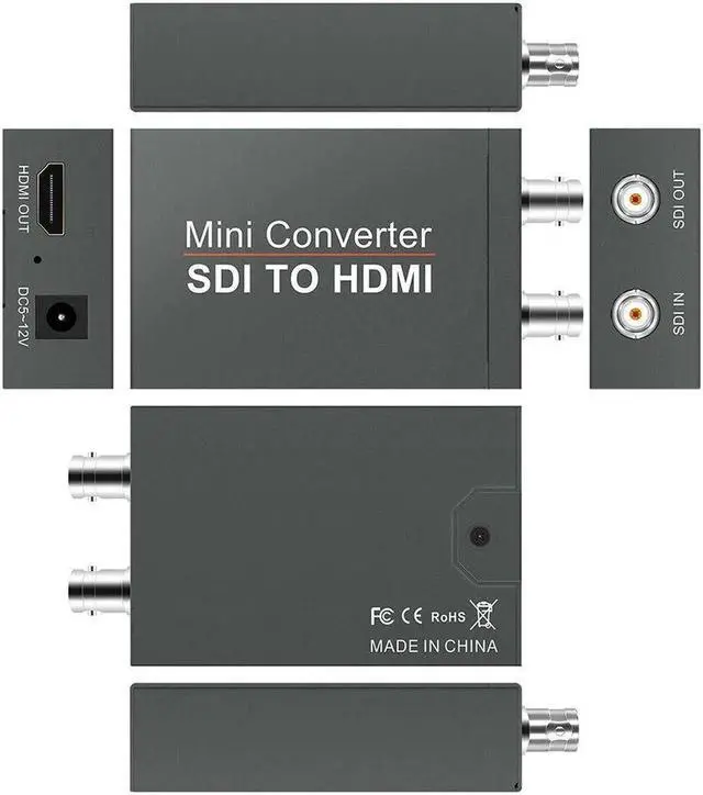Alt view image 3 of 6 - SDI To HDMI Converter HD-SDI 3G-SDI SD-SDI to HDMI SDI Converter Video Adapter