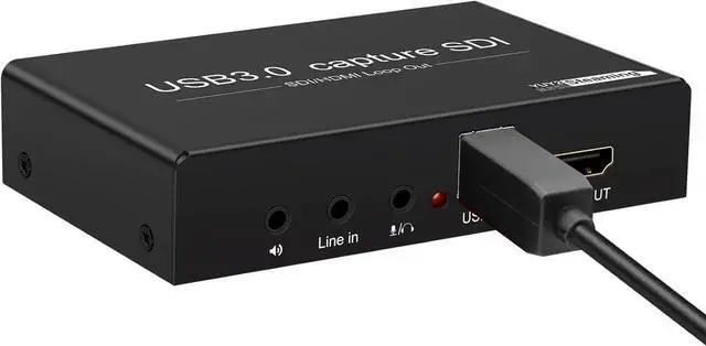 Alt view image 2 of 6 - HDMI SDI to USB Capture Card USB3.0 1080P60fps SDI to HDMI Converter SDI Out&Audio Mixing,SDI2HDMI,SDI Game Video Capture Card