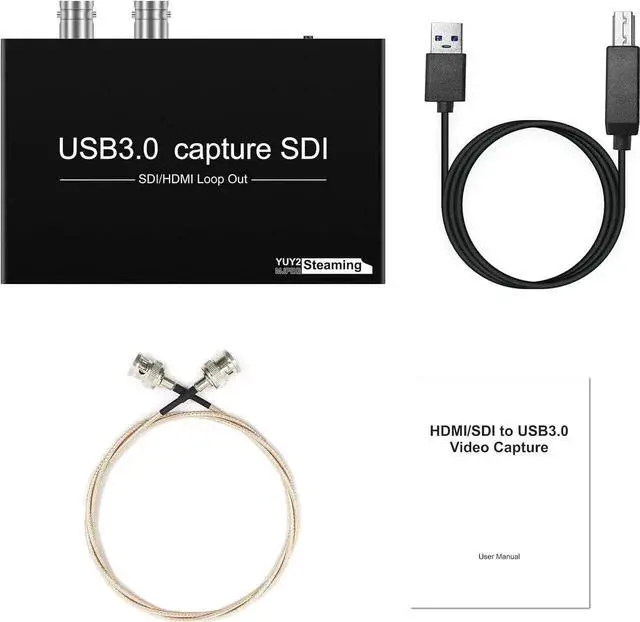 Alt view image 5 of 6 - HDMI SDI to USB Capture Card USB3.0 1080P60fps SDI to HDMI Converter SDI Out&Audio Mixing,SDI2HDMI,SDI Game Video Capture Card