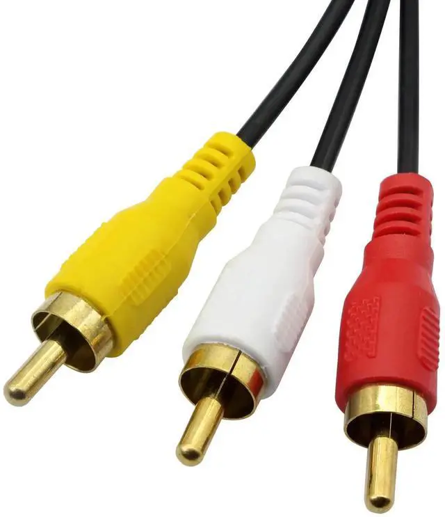 Alt view image 4 of 7 - 3 RCA Female to 6 RCA Male Audio Video Splitter Cable Composite Extension AV Adapter for TV,DVD,Set-Top Box,Etc.-1FT.