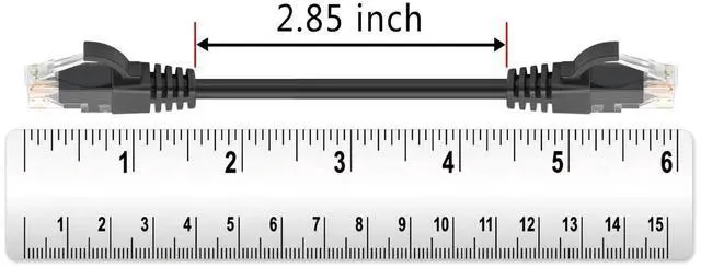 Alt view image 6 of 7 - Ethernet Cable 0.5 ft 2 Pack - Cat 6 High Speed Network Cable with Rj45 Connectors, Short Patch Cable for Patch Panel, Switch