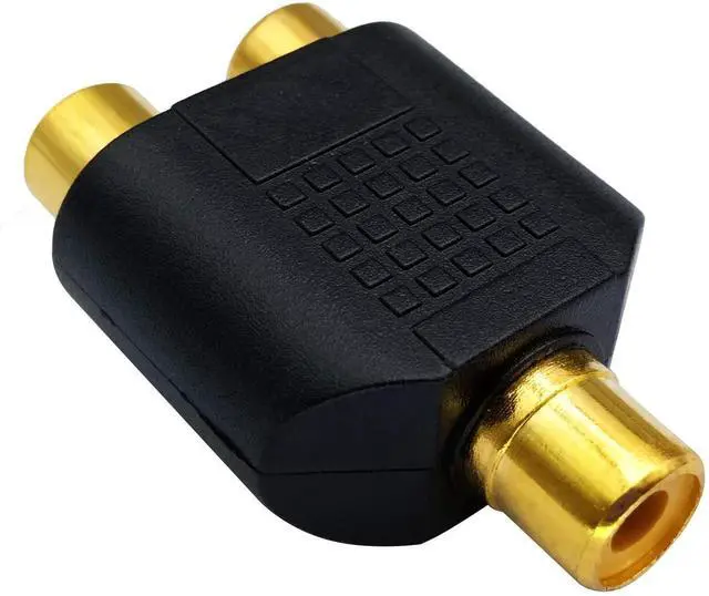Alt view image 6 of 7 - RCA Y Splitter Adapter,Gold-Plated1RCA Female to 2 RCA Female Jack Audio Video Y Splitter Adapters Connector for Audio Video AV TV Cable Convert (5 Pack F/F)